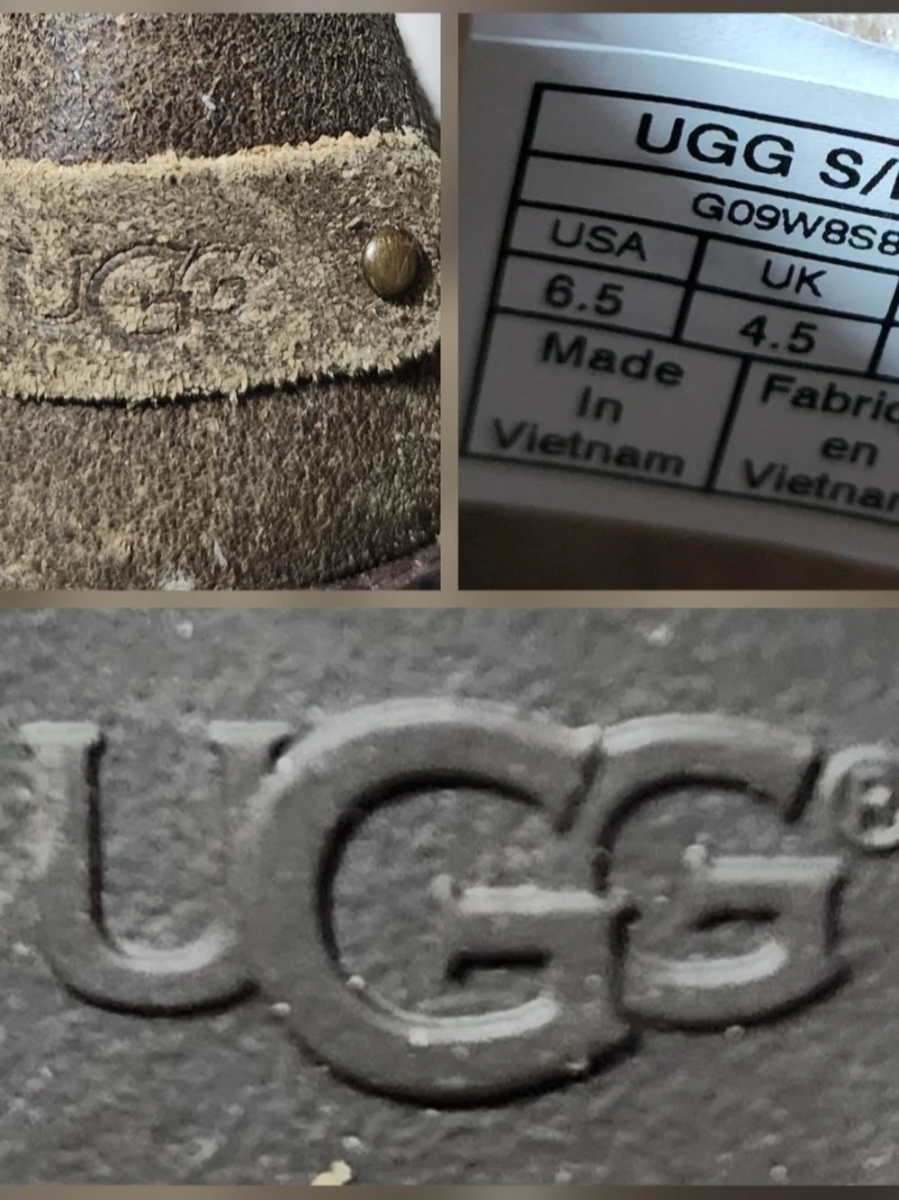 UGG Neils II Water-resistant Leather Boots W/ Sheepskin Lining Womens Size 6.5
